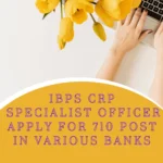 IBPS CRP Specialist Officer